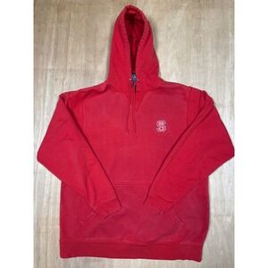 NC State "S" Logo Hoodie Sweatshirt Pullover Casual Size L
